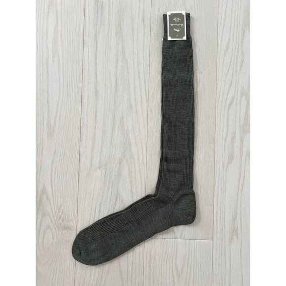 Pantherella Long Fine Wool Blend Rib Socks Khaki Mix - Picture 1 of 3